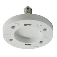 Патрон-переходник Ecola Base E14-GX53 Белый фото Патрон-переходник Ecola Base E14-GX53 Белый картинка